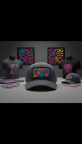 Snapback Hat With Neon Patch