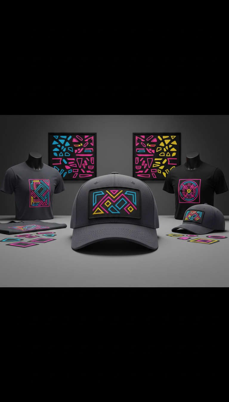 Snapback Hat With Neon Patch