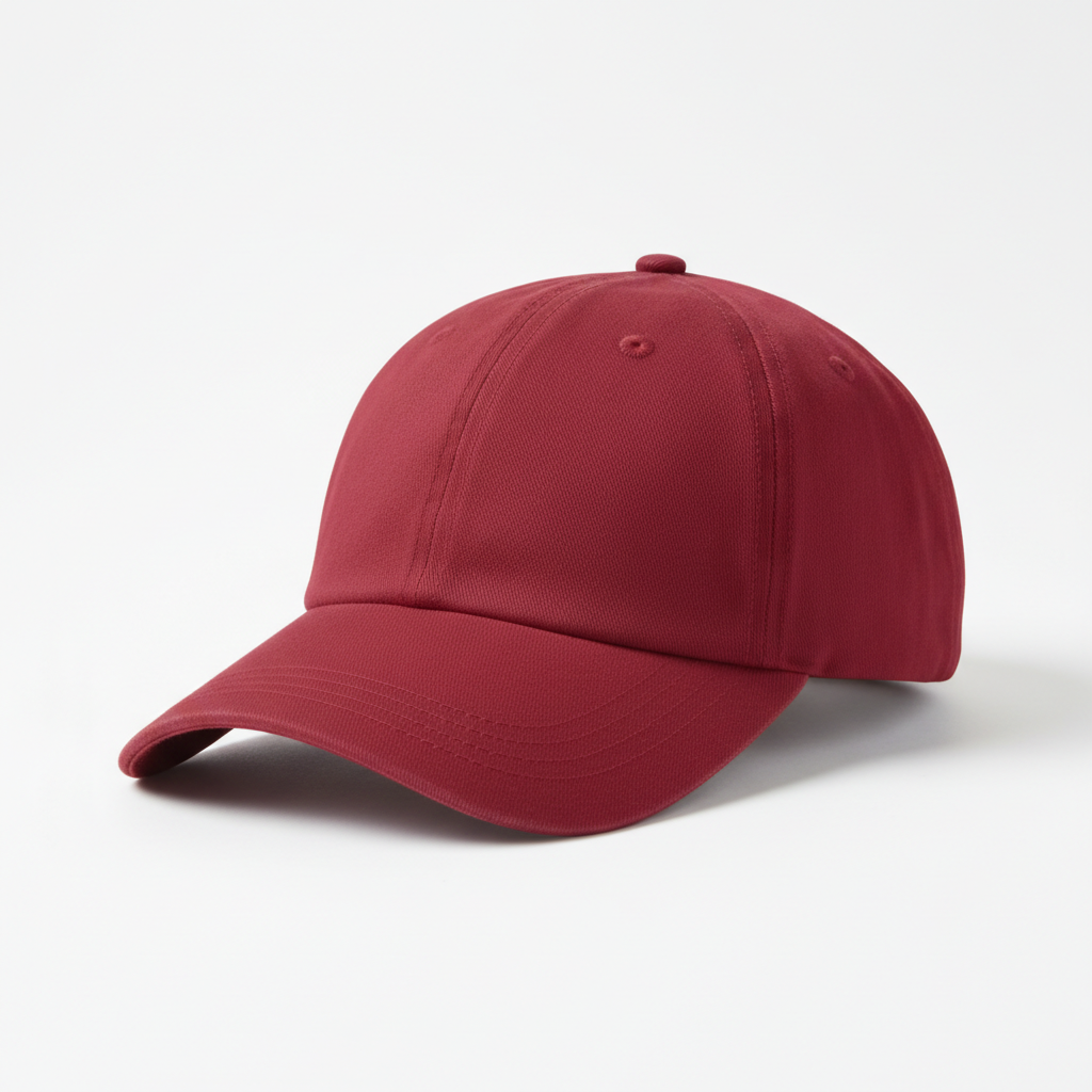 Plain Baseball Cap — Red