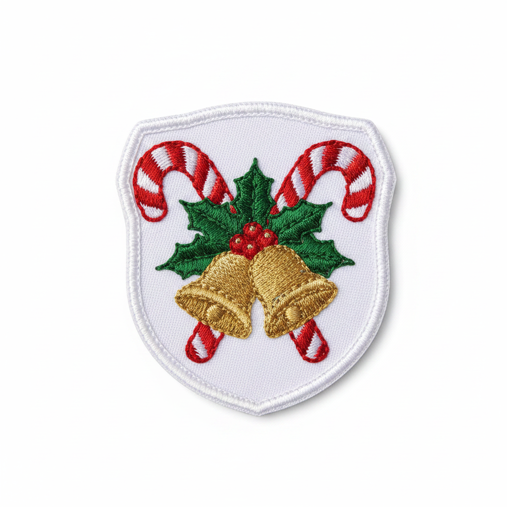 Christmas Patch — Candy Canes & Bells