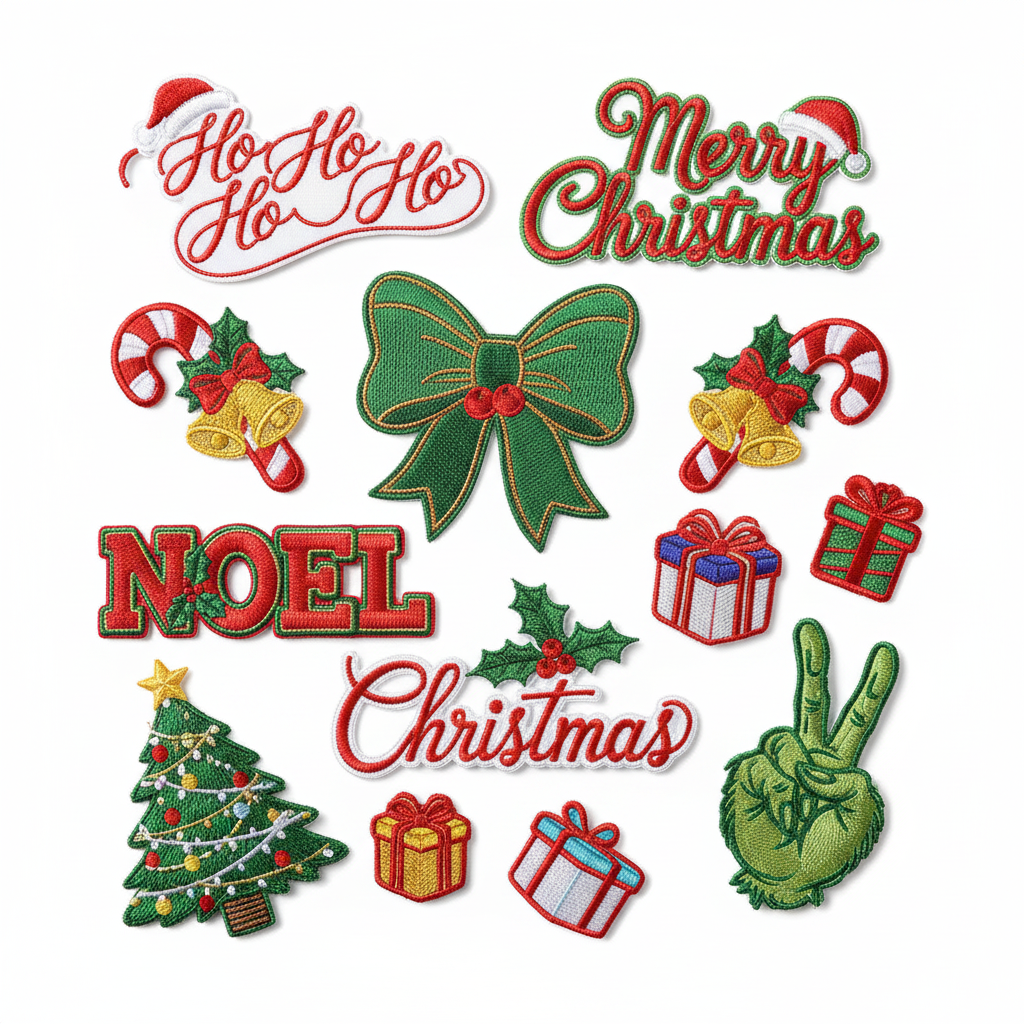 Christmas Iron-On Patches — Full Collection