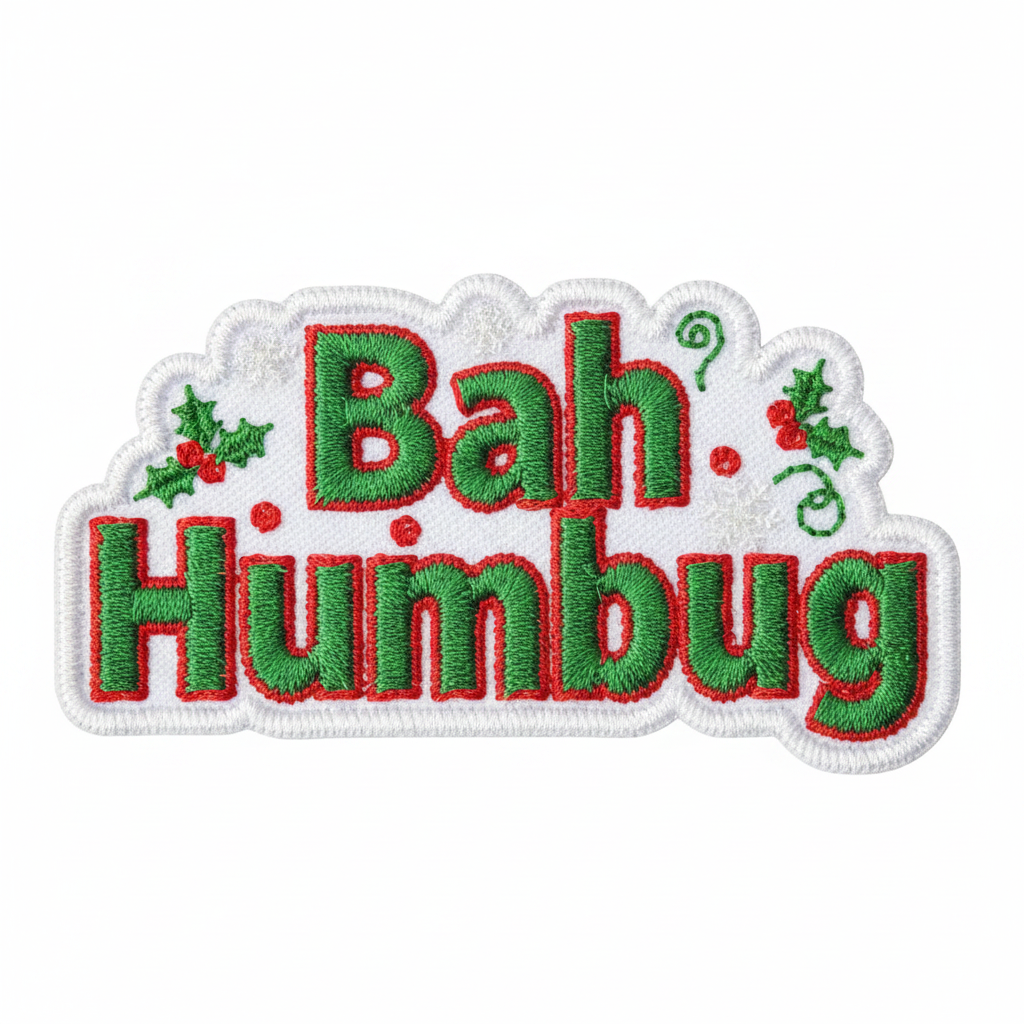 Christmas Patch — Bah Humbug
