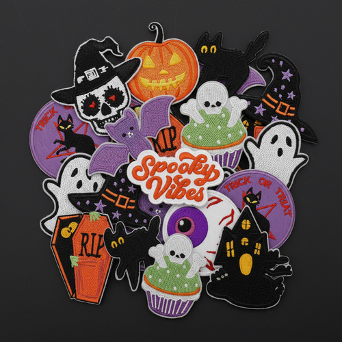 Halloween Iron-On Patches — Full Collection
