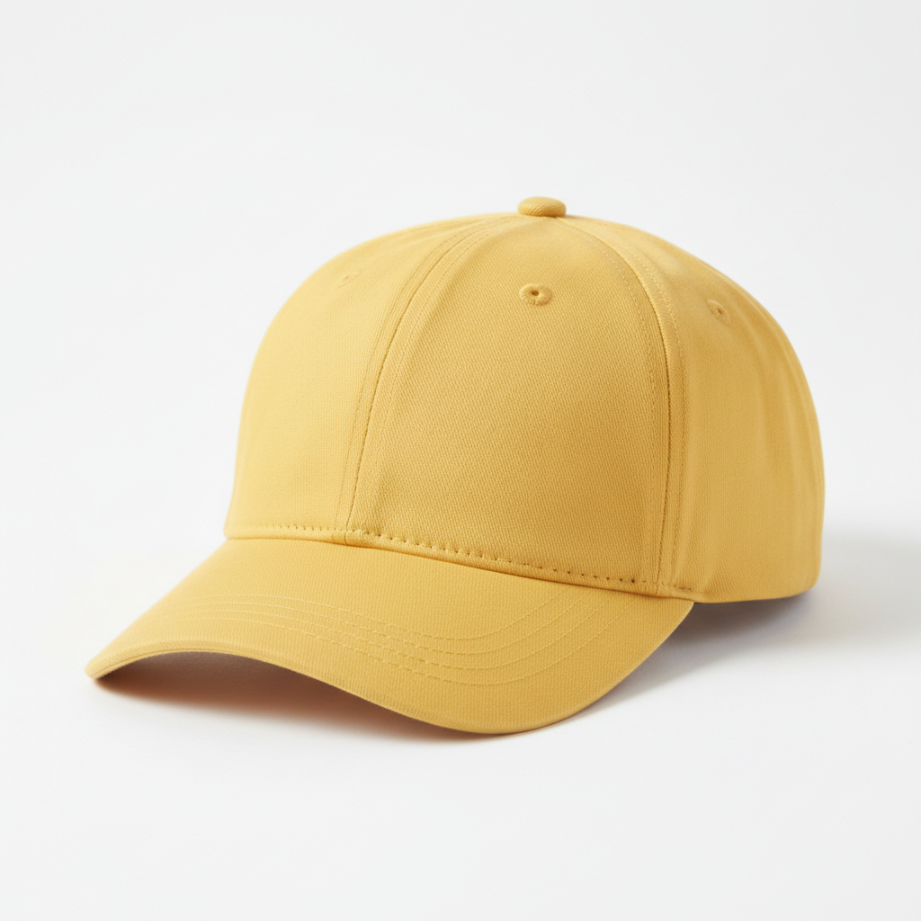 Plain Baseball Cap — Yellow