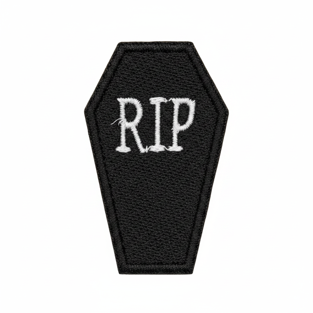 Halloween Patch — Coffin RIP