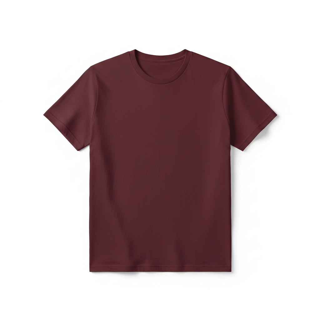 Premium Blank Tee — Maroon
