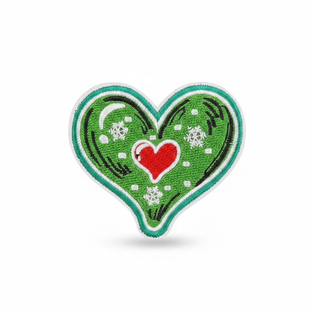 Christmas Patch — Green Heart