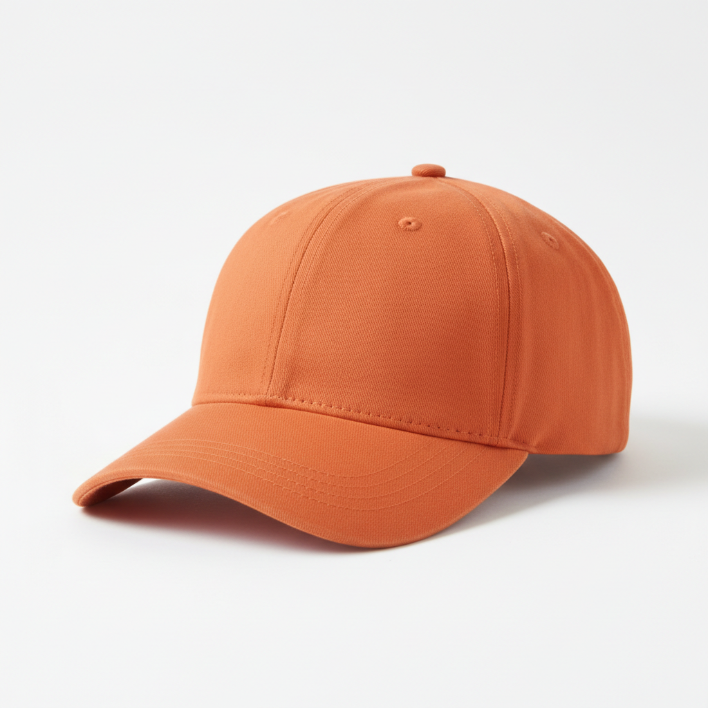 Plain Baseball Cap — Orange